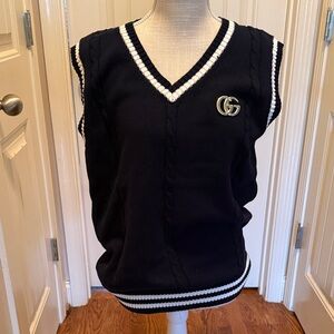 NWT Navy Blue Sleeveless Sweater Vest